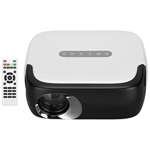 753 Mini Projector,Portable LED Full Color Video Projector 640×360 & Support 1080P with Remote Control,for Kids Gift,for Home Theater,Entertainment, Education(US)
