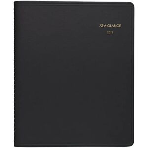 AT-A-GLANCE 2023 Daily Planner, Hourly Appointment Book, 12 Month, 8.5″ x 11″, Large, 24-Hour, Black (7021405)