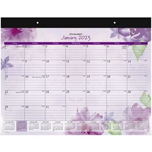 AT-A-GLANCE 2023 Monthly Desk Calendar, Desk Pad, 21-3/4″ x 17″, Standard, Beautiful Day (SK38-704)