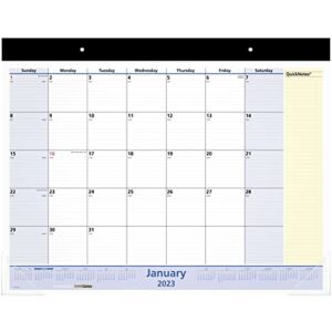 AT-A-GLANCE 2023 Monthly Desk Calendar, Desk Pad, QuickNotes, 22″ x 17″, Standard (SK70000)