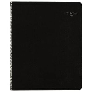 AT-A-GLANCE 2023 Weekly Planner, DayMinder, 7″ x 8-3/4″, Medium, Column-Style, Faux Leather, Black (G59000)