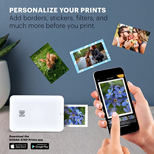 KODAK Step Slim Instant Mobile Photo Printer – Wirelessly Print 2×3” Photos on Zink Paper with iOS & Android Devices | The Storepaperoomates Retail Market - Fast Affordable Shopping
