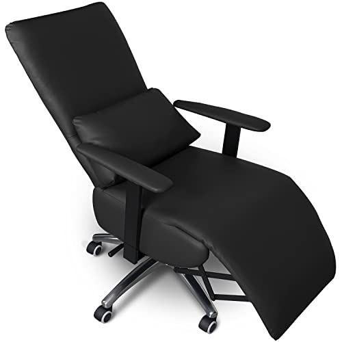 FIBO Gravity-Sensing Executive Home Ergonomic Office Chair Reclining Office Chair with Foot Rest & Headrest, High-Back PU Leather Computer Desk Chairs with Back & Lumbar Support Task Chair, Black | The Storepaperoomates Retail Market - Fast Affordable Shopping