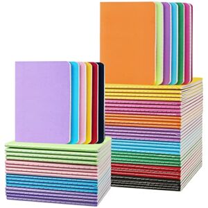 Small Lined Notepads Bulk 60 Pack Mini Journal Pocket Notebooks Set Colorful Cover Notebooks for Kids 3.5 x 5.5 Inches, 30 Sheets/60 Pages