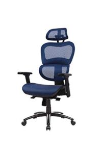 Home Office Chair Ergonomic Desk Chair High Back Breathable Mesh Computer Chair with Lumbar Support and Seat Height, Headrest, Armrests Adjustable Swivel Task Chair w/Tilt Function