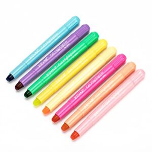 ZEYAR Gel Highlighters, Bible Highlighter Pens, No Bleed, Quick Dry, assorted colors, Bible Study and Bible Journaling Supplies, Bible highlighters for Tabs (8 Fluorescent colors)