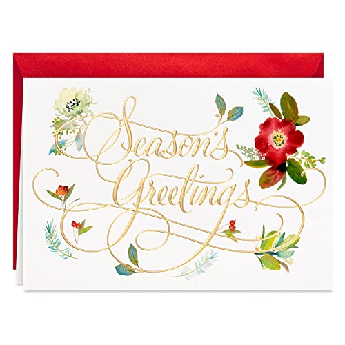 Hallmark Boxed Holiday Cards, Floral Season’s Greetings (40 Cards with Envelopes) | The Storepaperoomates Retail Market - Fast Affordable Shopping