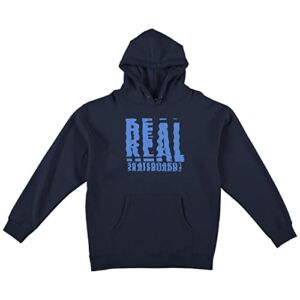Real Skateboards Hoody Scanner Pullover Navy/Blue Size L