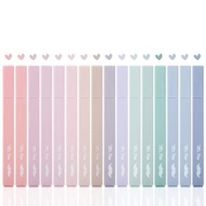 Mr. Pen- Aesthetic Highlighters, 16 pcs, Chisel Tip, Morandi Colors, No Bleed Bible Highlighter Pastel, Highlighters Assorted Colors, Pastel Highlighter Set, Christmas Gifts