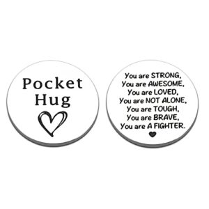 Pocket Hug Token Get Well Soon Gifts for Women Men Stocking Stuffers for Teens Cancer Gifts for Women Men Inspirational Gifts for Women Men Teen Girls Boys Sobriety Recovery Coworker Leaving Gifts