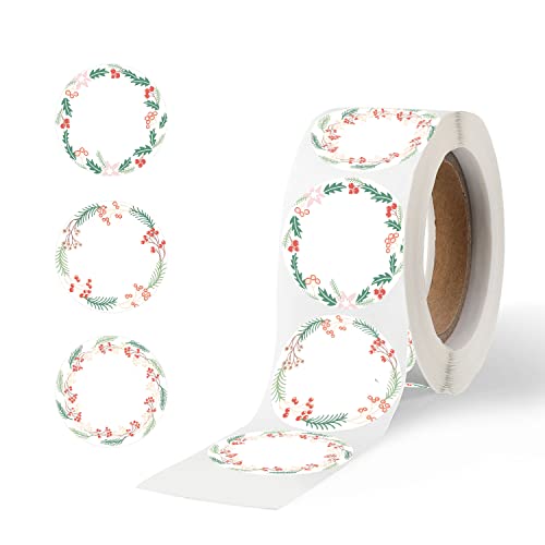 300 Pcs a Roll 2″ Label Stickers Round Stickers for Canning Labels, Mason Jars and Lids Labels, Spice Labels, Bottle Labels, Gift Tags with 3 Different Garland Pattern Designs (White) | The Storepaperoomates Retail Market - Fast Affordable Shopping