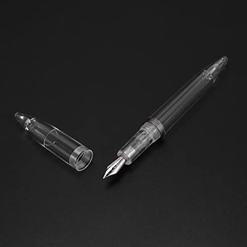 Voeecyttu 0.5mm Nib Fountain Pen with Eyedropper High Capacity Transparent Pens Office School Supplies for Student Writing Gifts Stationery Gray | The Storepaperoomates Retail Market - Fast Affordable Shopping