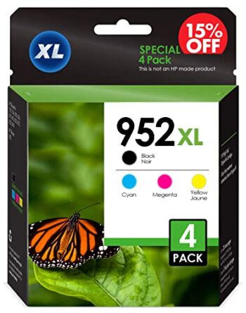 HP 952 XL High Yield Compatible (4 Pack) Printer Ink Cartridges. Black, Cyan, Magenta, Yellow. Works with HP Officejet Pro 7740 8210 8710 8715 Printers (Works with The New Update) | The Storepaperoomates Retail Market - Fast Affordable Shopping