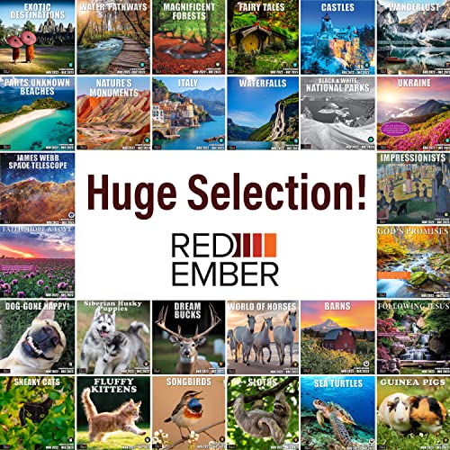 RED EMBER Untamed & Beautiful National Parks 2023 Hangable Monthly Wall Calendar | 12″ x 24″ Open | Thick & Sturdy Paper | Giftable | Wander Through Nature’s Beauty | The Storepaperoomates Retail Market - Fast Affordable Shopping