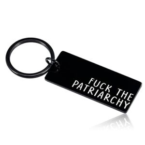 FCK The Patriarchy Keychain Gift for Her Women Female Activist Keychain Gift, Activist Gift for Women, Feminist Keyring Girl Power Keychains Mom Female Gifts for Her, All Too Well Keyring Car Keys