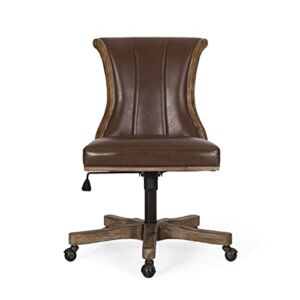 Christopher Knight Home Coulee Office Chair, Dark Brown + Natural
