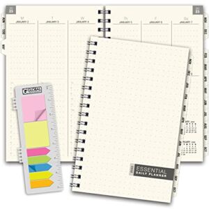 Essential 5″x8″ Monthly & Weekly 2023 Planner with tabs – 14 Months (November 2022 Through December 2023) – Professional, Simple, Easy-to-Use Design. Frosted Vinyl Covers for Extra Protection