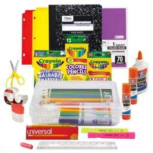 School Supplies – Back to School Supplies for Kids 4-6 Grade, Teen Girls – School Supply kit, High School, 1st Grade Through 9th Grade School Supplies Bundle – Dean Products