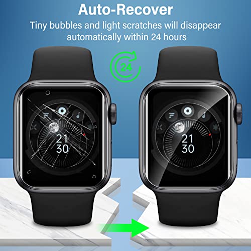 8Pack Designed for Apple Watch Series 8/7 Screen Protector 45mm Military-Grade Replacement TPU Film [Not Glass] iWatch Protector Anti Scratch Fingerprint Bubble Free High Touch Screen Protection Clear | The Storepaperoomates Retail Market - Fast Affordable Shopping