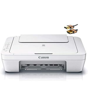Canon PIXMA MG2522 Wired (Non-Wireless) All-in-One Color Inkjet Printer – Print Copy Scan – Print Up to 8.0 ipm – Up to 4800×600 DPI – Up to 60 Sheets Paper Tray – USB Connect + HDMI Cable