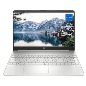 Newest HP Notebook, 15.6″ Full HD Touchscreen, Intel Core i7-1165G7, Backlit Keyboard, Fingerprint Reader, Webcam, WiFi 5, HDMI, Type-C, Bluetooth, Windows 11 Home, Silver (64GB RAM | 1TB PCIe SSD)