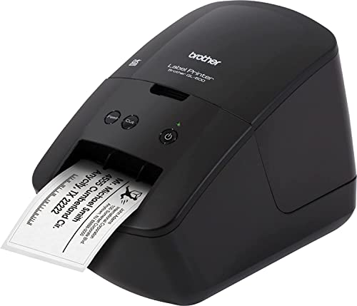 Brother QL-600 Economic Desktop Label Printer, Black – Wired USB Connectivity – up to 2.4″ Wide and 44 Labels per Minute Print Speeds, 300 x 600 dpi, Automatic Cutter Label Maker for Home and Office | The Storepaperoomates Retail Market - Fast Affordable Shopping