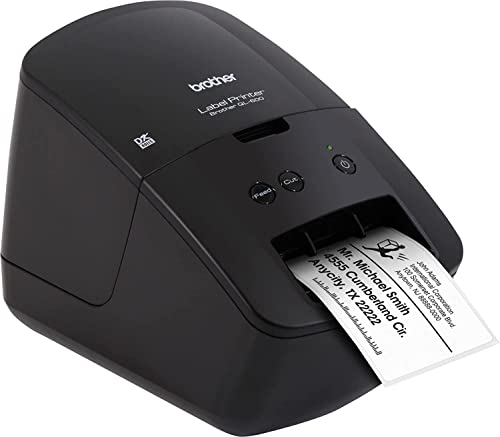 Brother QL-600 Economic Desktop Label Printer, Black – Wired USB Connectivity – up to 2.4″ Wide and 44 Labels per Minute Print Speeds, 300 x 600 dpi, Automatic Cutter Label Maker for Home and Office | The Storepaperoomates Retail Market - Fast Affordable Shopping