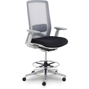 StyleWorks LA Sit-to-Stand Mid Back Office Chair, Black