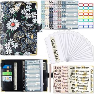 Zymon fsdf Special for A6 Zipper Bag Color Printing Binder Notebook Leather Creative Bookkeeping Cash Budget Book DASD