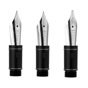 erofa 3PCS Original Majohn P136 Fountain Pen NIb Extra Fine, Fine and Stub Size Metal Spare Replace Nib Set