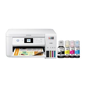 Epson EcoTank ET-2850 Wireless Color All-in-One Cartridge-Free Supertank Printer with Scan, Copy and Auto 2-Sided Printing – White