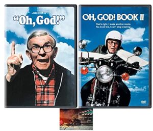OH GOD 1 & 2 One & TWO George Burns 2 DVD Set Includes Glossy Print Cinema Movie Time Art Card