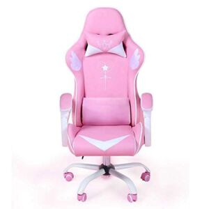 YDXNY Game Chair Can-Go-to-Computer-Chair Cafe Pink Comfortable Girl Fashion Cute Home Internet