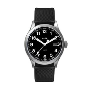 Vaer S5 Calendar Field Watch – 40mm Black