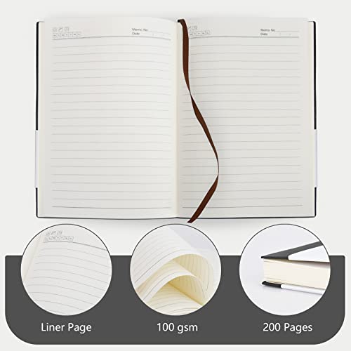 Rantuns Lined Journal Notebook for Work, 200 Pages, Medium 5.7″ x 8.3″, A5 Notebook Softcover Journal 100 GSM Thick Paper, (Black Ruled) | The Storepaperoomates Retail Market - Fast Affordable Shopping