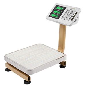80KG/176LB Mini Postal Floor Platform Scale with LCD Display, Portable Wireless Personal Digital Scale for Luggage, Shipping, Package Computing