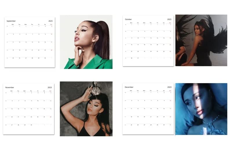 2023 Ariana Grande Calendar, Ariana Grande Merch, Celebrity Calendar, Gift for Daughter, Gift for Fan | The Storepaperoomates Retail Market - Fast Affordable Shopping