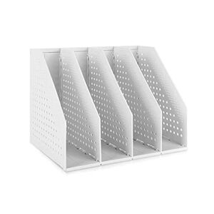GENERIC Foldable Magazine Rack Desktop 4 Compartments File Cabinet Storage Box Standing File Divider Storage Box