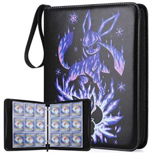Card Binder for Pokemon, Card Book Holder with 9-Pocket for TCG Game Cards and Sports Trading Cards, Fits 720 Cards Collector Album for Pokemon with 40 Removable Sleeves