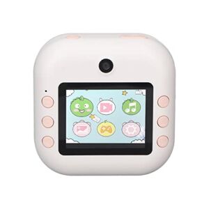 Kids Camera, Dual Camera Kids Toddler Camera Mini Pocket Printer with Sticker 5 Pen Easy to Operate Portable Picture Printer Gift for Kids 3 to 14 Old