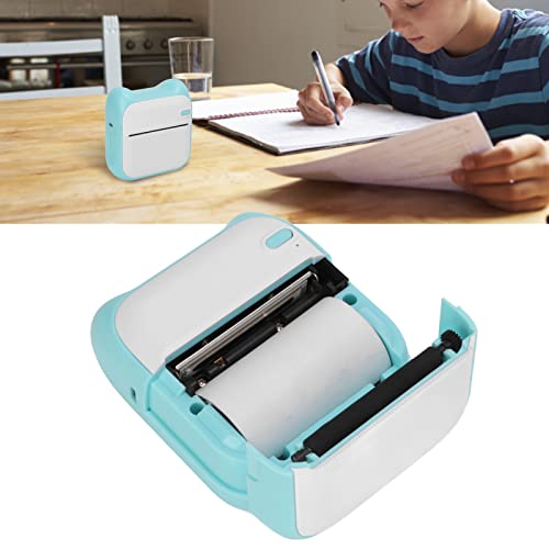 Wireless Bluetooth Printer, Blue Large Capacity Battery Picture Printer USB Charging One Click Printing for Office for School | The Storepaperoomates Retail Market - Fast Affordable Shopping