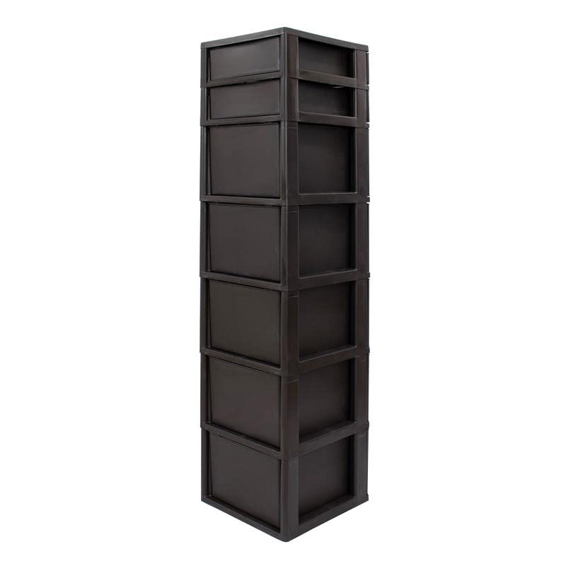 MQ Eclypse 7-Drawer Plastic Storage Unit in Espresso | The Storepaperoomates Retail Market - Fast Affordable Shopping