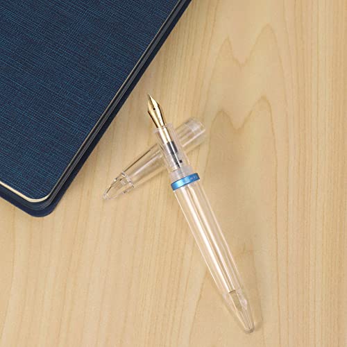 Melitt 0.5mm Nib Fountain Pen with Eyedropper High Capacity Transparent Pens Office School Supplies for Student Writing Gifts Stationery | The Storepaperoomates Retail Market - Fast Affordable Shopping