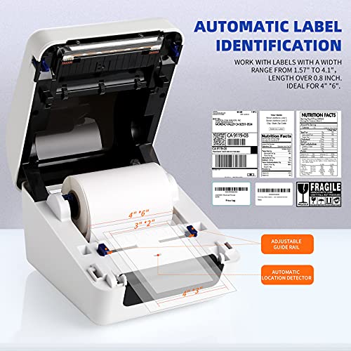 JADENS Bluetooth Thermal Label Printer – Shipping Label Printer for Shipping Packages&Postage, Wireless Printer for iPhone, Android&PC, Compatible with Amazon, Ebay, USPS, 4×6 Label Maker Machine | The Storepaperoomates Retail Market - Fast Affordable Shopping