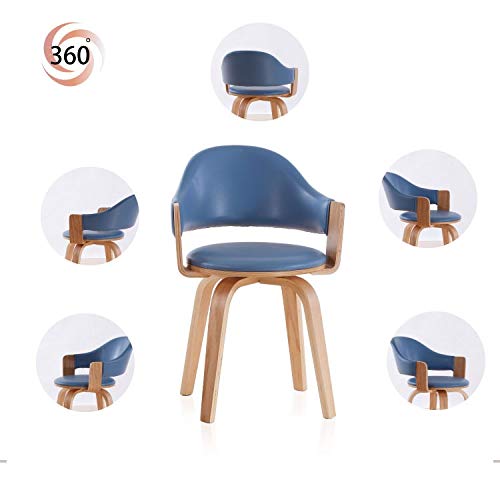 YFQHDD Solid Wood Swivel Chair Computer Chair Home Back Fabric Leisure Modern Fashion Simple Dining Chair Swivel Chair Office (Color : Sparks Fy 3) | The Storepaperoomates Retail Market - Fast Affordable Shopping
