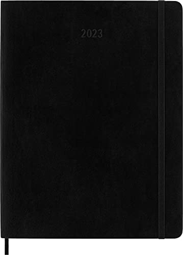 Moleskine 2023 Weekly Notebook Planner, 12M, Extra Large, Black, Soft Cover (7.5 x 10) | The Storepaperoomates Retail Market - Fast Affordable Shopping
