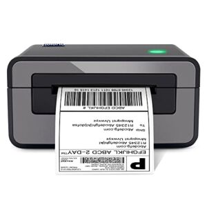 POLONO Thermal Label Printer, PL60 4×6 Label Printer for Shipping Packages, Thermal Label Maker, Compatible with Amazon, Ebay, Etsy, Shopify, FedEx, UPS, etc, Support Windows, Mac, Linux (Gray)