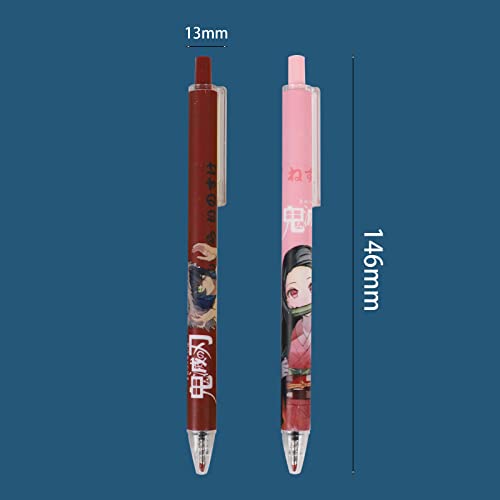 SHUB 6 Pcs Anime Pens Cute School Supplies Black Gel Pens Stationery Set Cool Pen Stationery Set Pen for Kids for Kids Girls Boys Gifts | The Storepaperoomates Retail Market - Fast Affordable Shopping