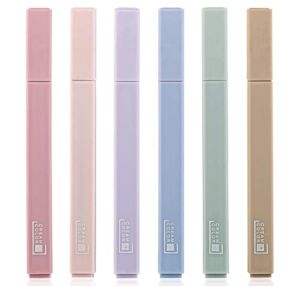 czxwyst HP7211 Eye-Protector Highlighters, Chisel Tip and ‎Pastel Color Highlighters, for Journal Bible Notes Planner School Office Supplies, Assorted Color,6-Pack (Sweet Series 6 Colors)