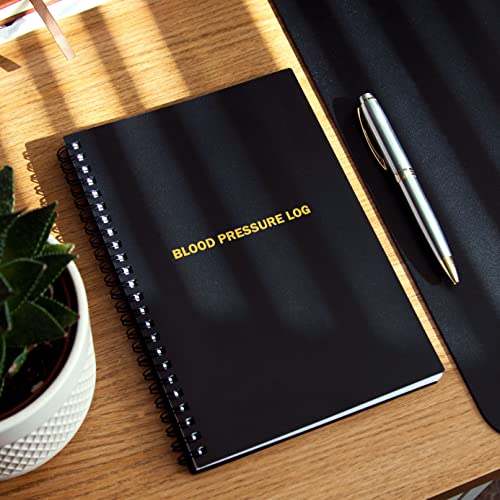 Miru Blood Pressure Log Book – A5 Spiral Bound Blood Pressure Notebook – Daily Recording and Monitoring of Blood Pressure, Heart Rate and Medication at Home, 110 Pages | The Storepaperoomates Retail Market - Fast Affordable Shopping